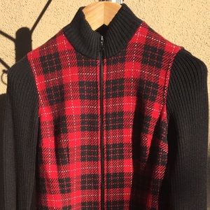 Midi wool winter dress.